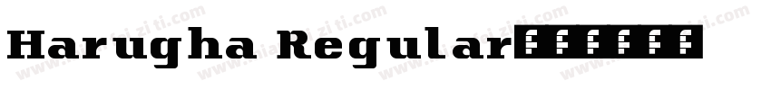 Harugha Regular字体转换
